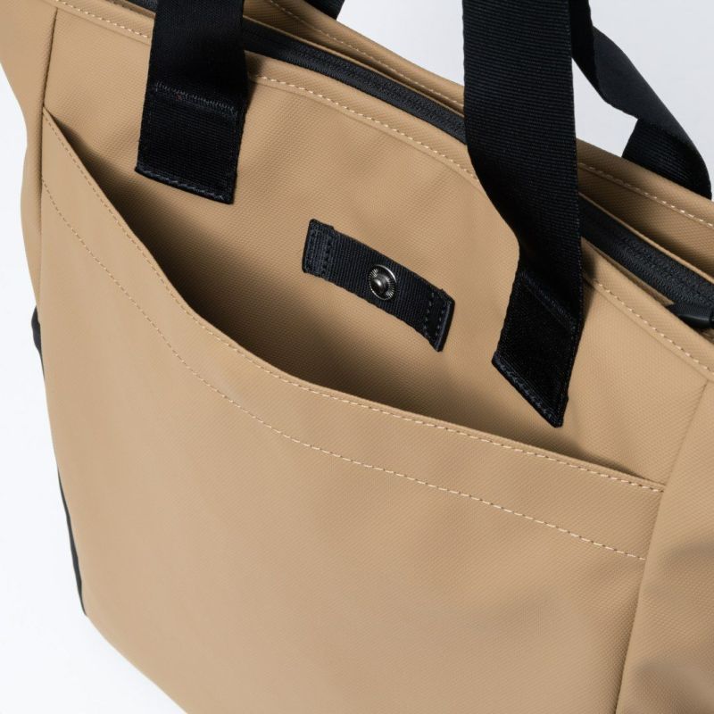 BEAMS DESIGN ELASTIC MESH トートバッグ【BMMH0BT3】 サンドベージュ