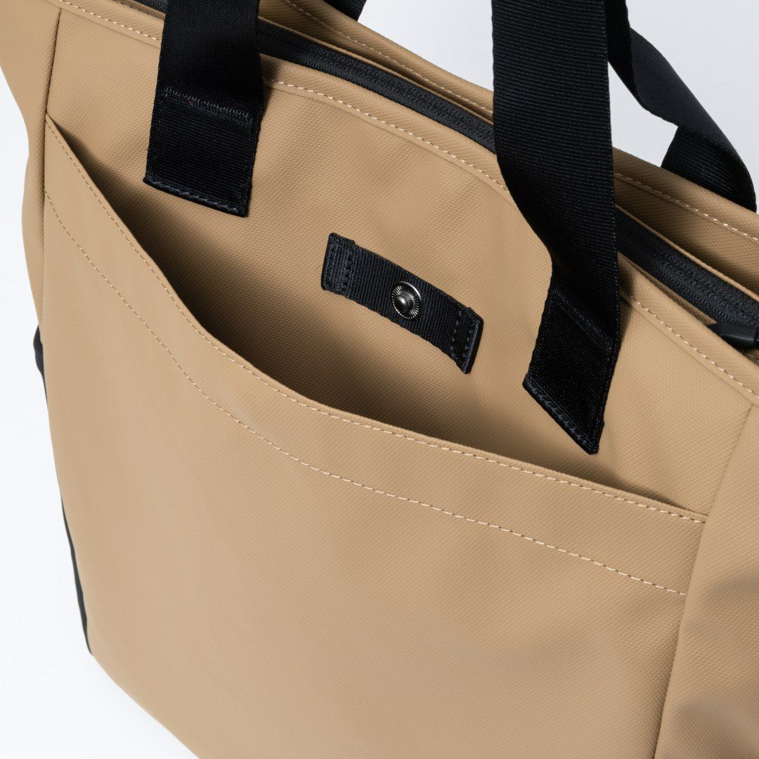 BEAMS DESIGN ELASTIC MESH トートバッグ【BMMH0BT3】 サンドベージュ