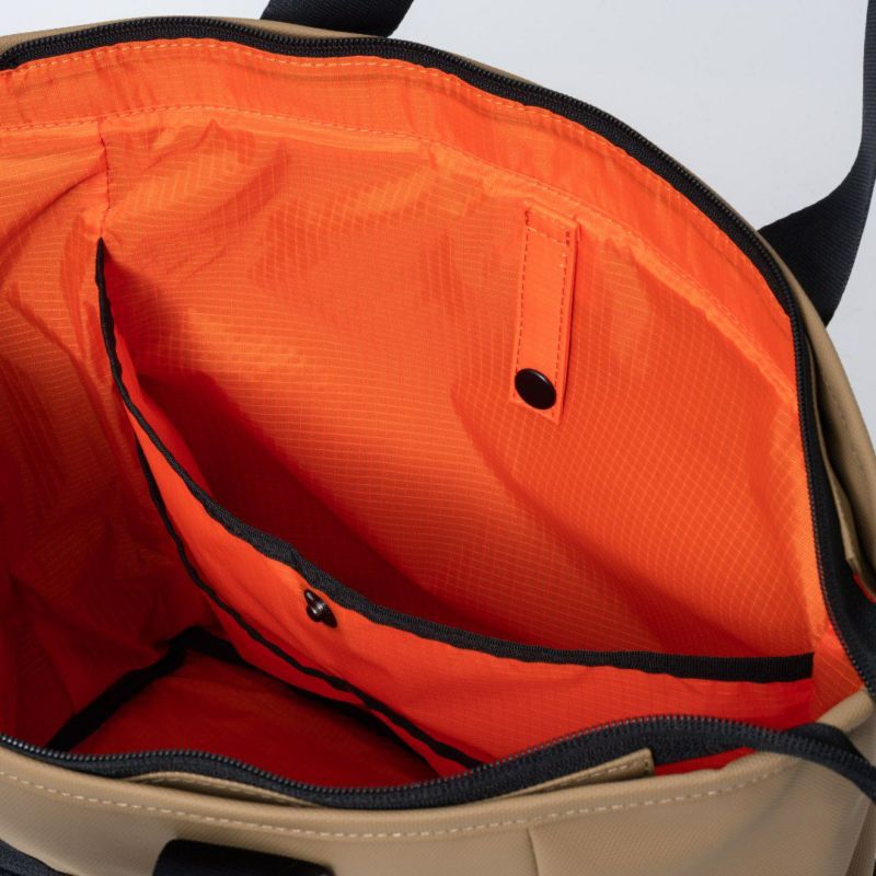 BEAMS DESIGN ELASTIC MESH トートバッグ【BMMH0BT3】 サンドベージュ