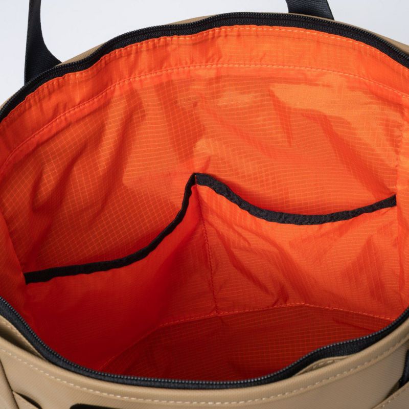 BEAMS DESIGN ELASTIC MESH トートバッグ【BMMH0BT3】 サンドベージュ