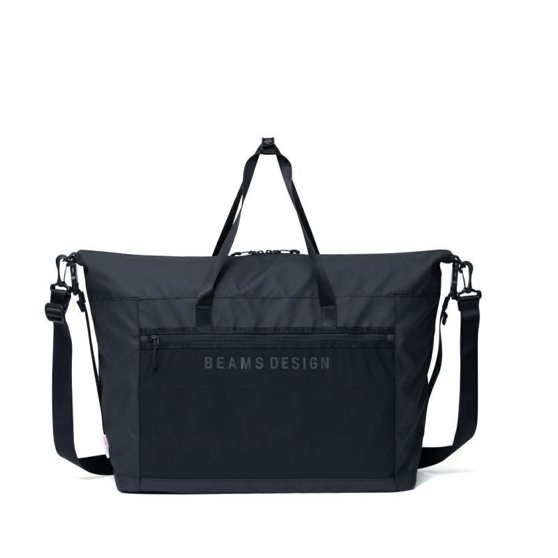 BEAMS DESIGN ELASTIC MESH ボストンバッグ【BMMH0BB1】 ブラック