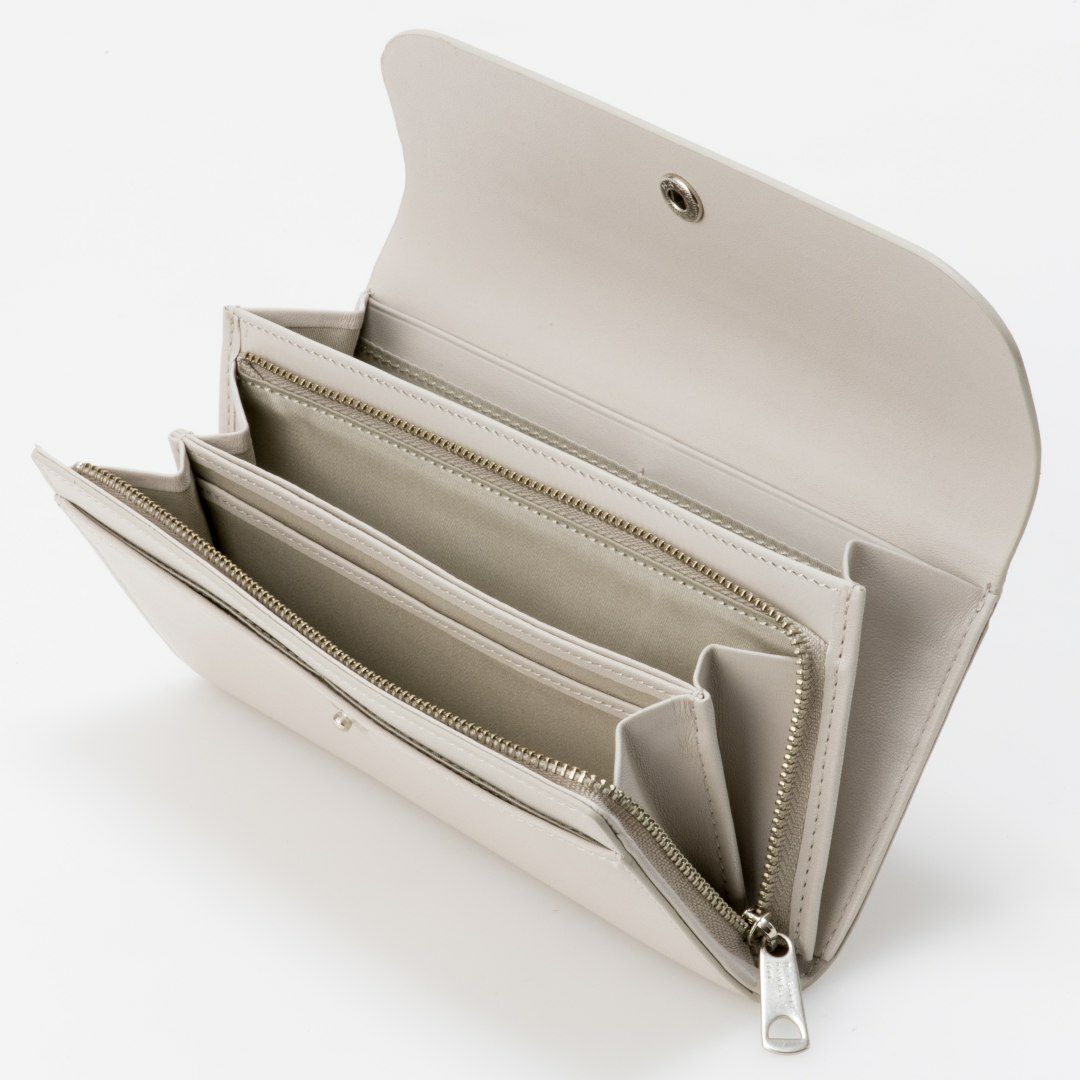 MARGARET HOWELL idea ナッシュ 長財布 ライトグレー