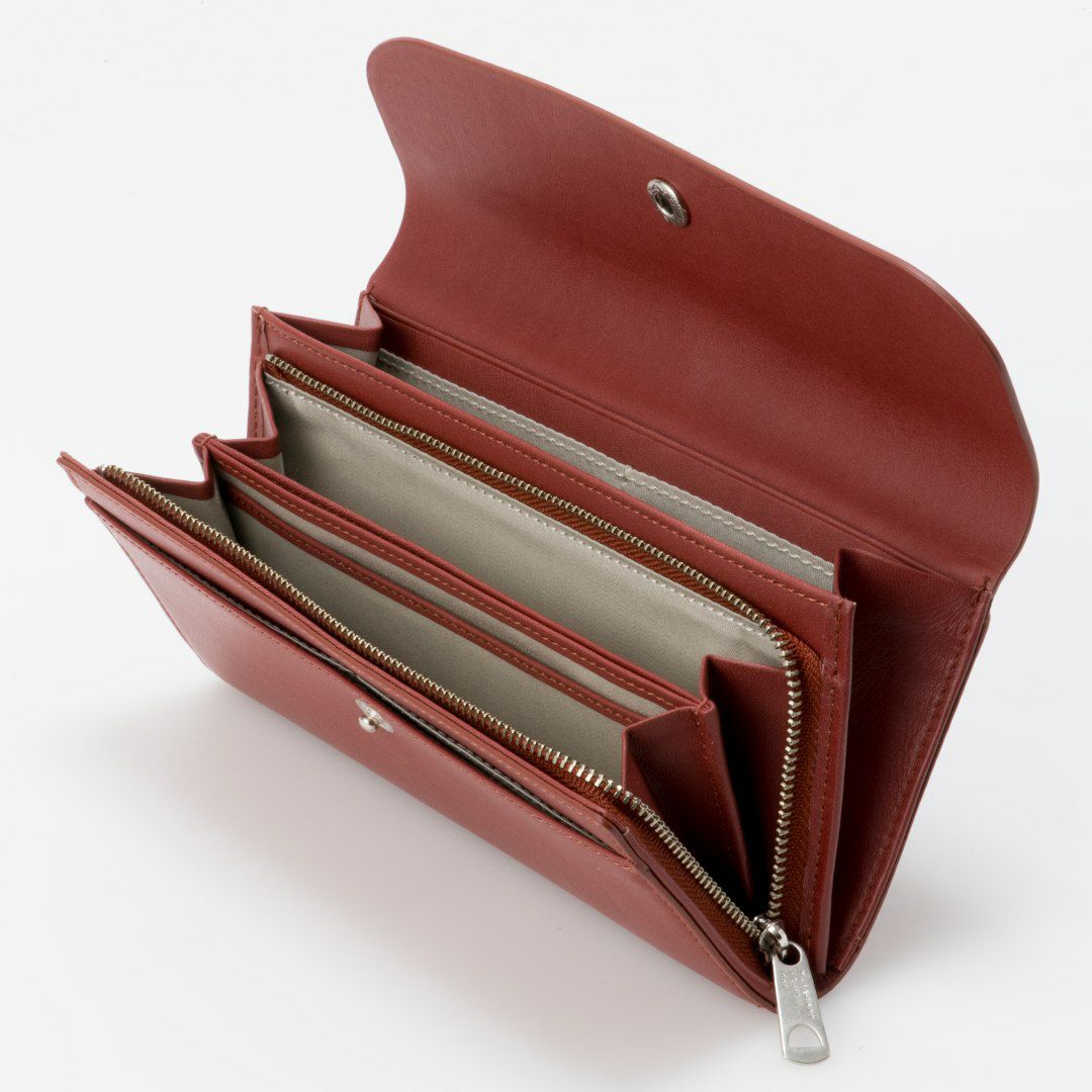 MARGARET HOWELL idea ナッシュ 長財布 レンガ