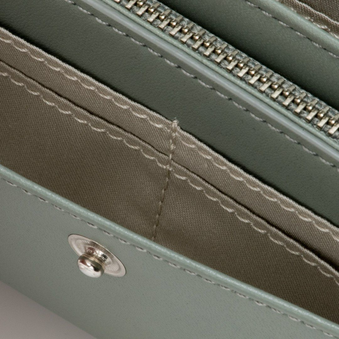 MARGARET HOWELL idea ナッシュ 長財布 ブルーグリーン