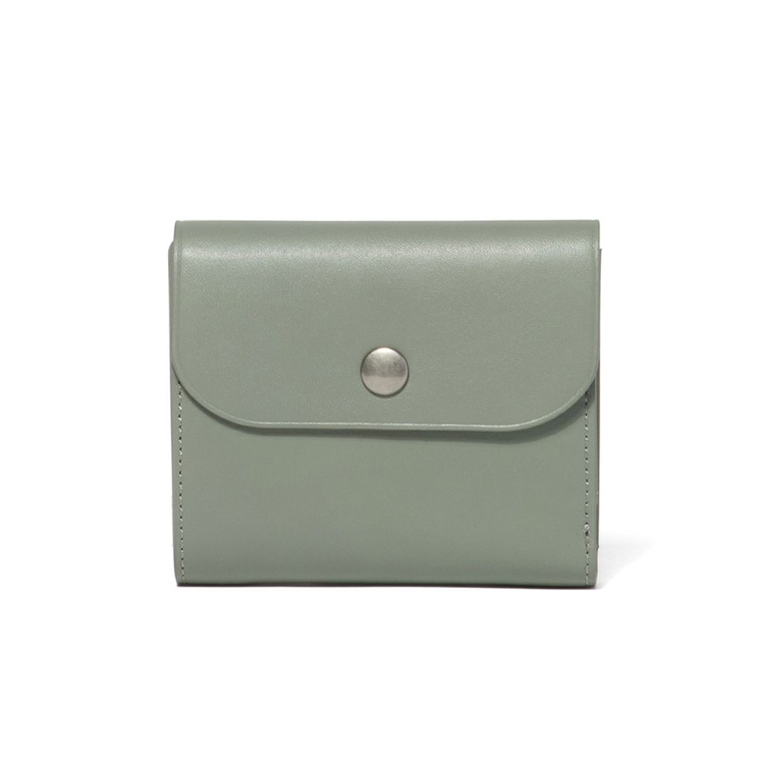 MARGARET HOWELL idea ナッシュ BOX折り財布 ブルーグリーン