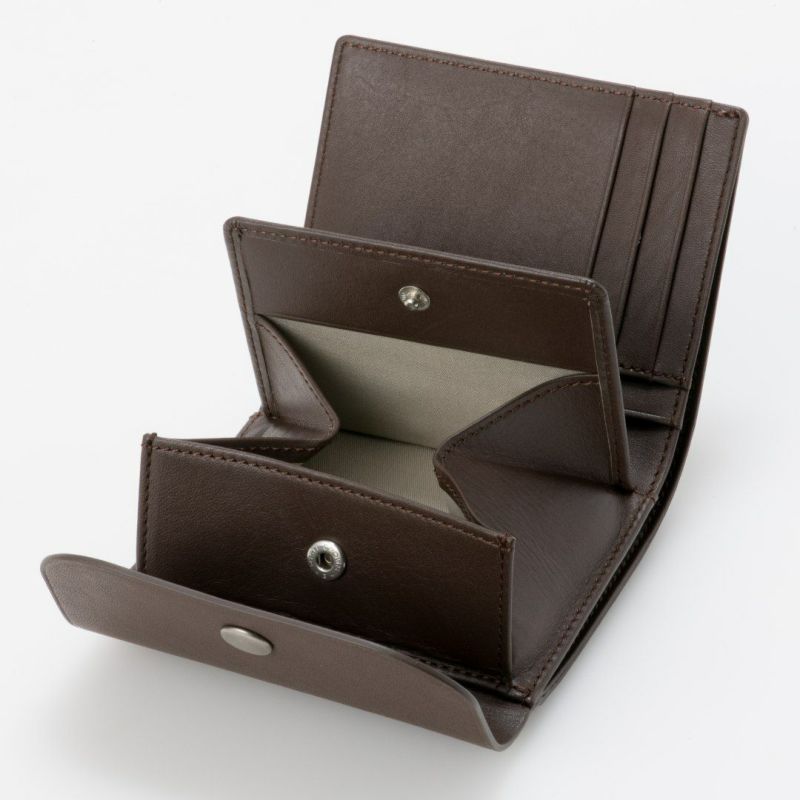 MARGARET HOWELL idea ナッシュ BOX折り財布 モカ