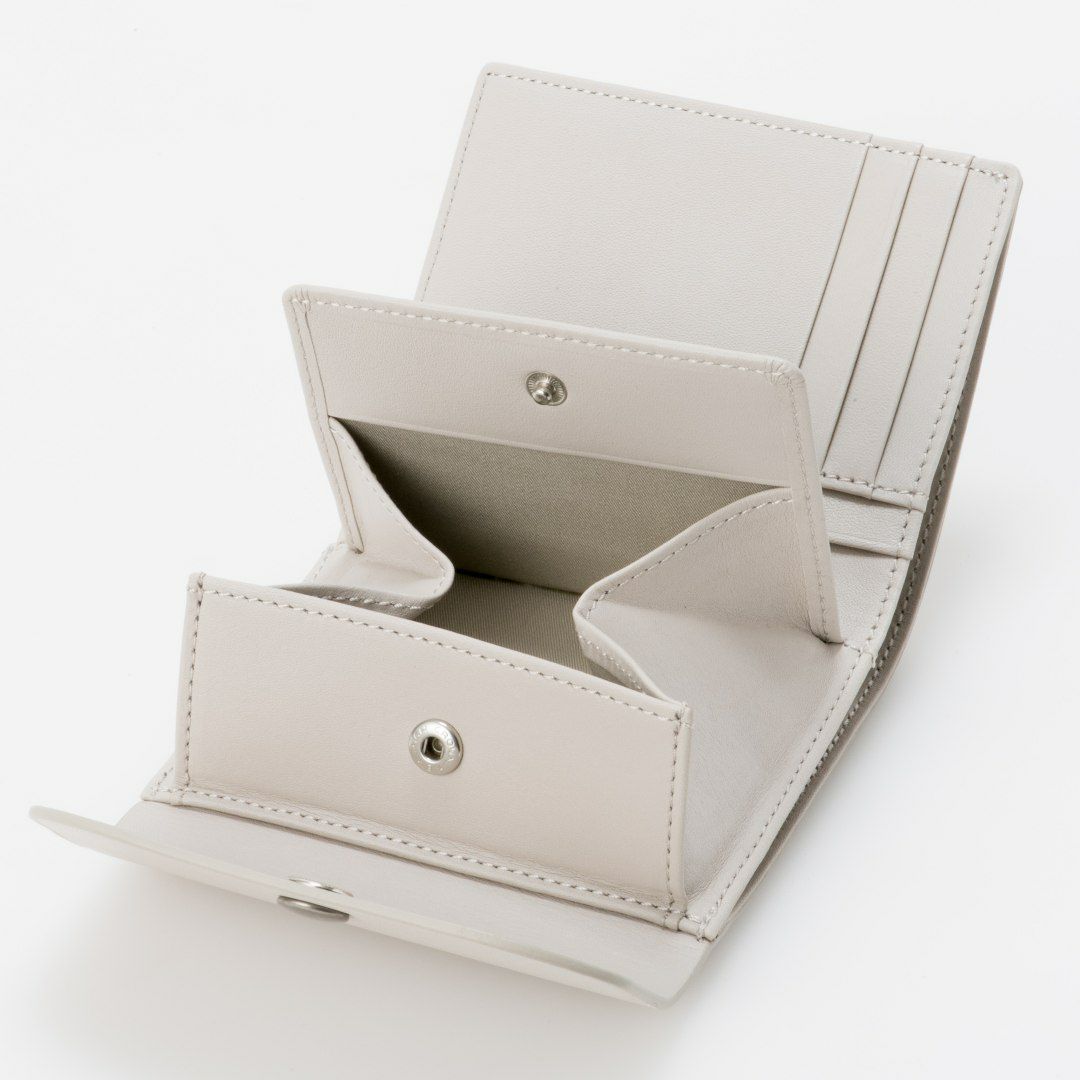 MARGARET HOWELL idea ナッシュ BOX折り財布 ライトグレー