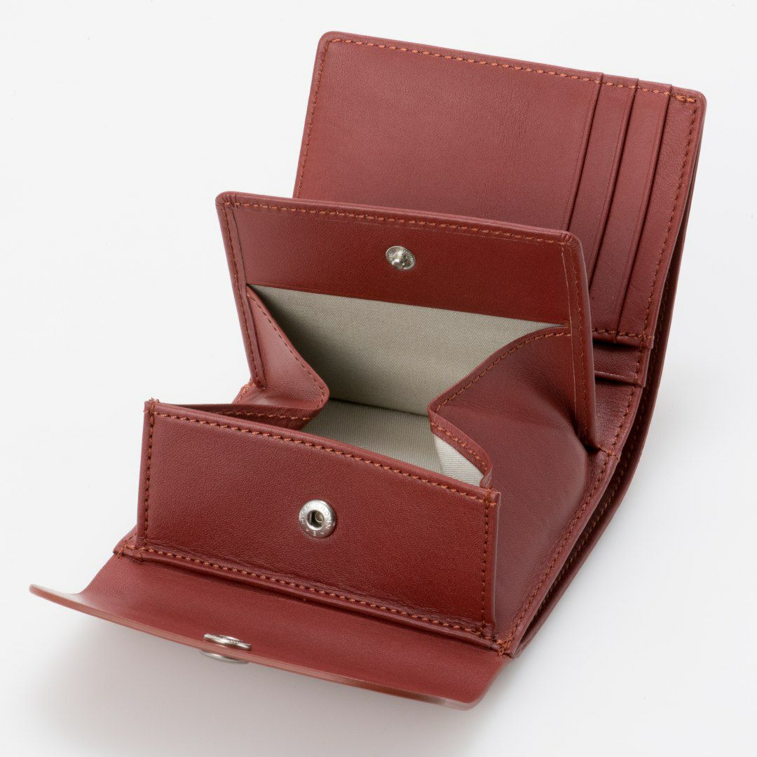 MARGARET HOWELL idea ナッシュ BOX折り財布 レンガ