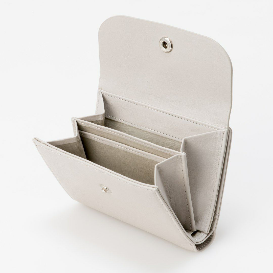 MARGARET HOWELL idea ナッシュ 折り財布 ライトグレー