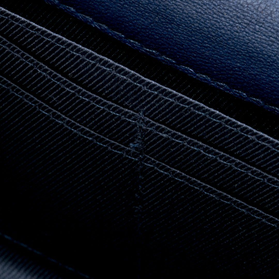 LANVIN COLLECTION SHEEP LEATHER かぶせ型長財布 ブラック