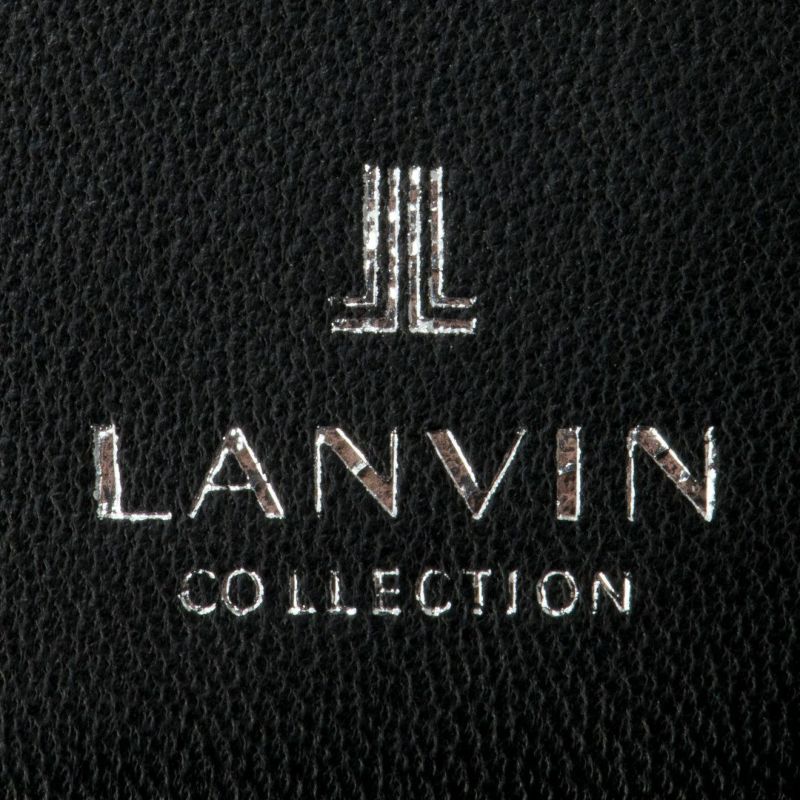 LANVIN COLLECTION SHEEP LEATHER 名刺入れ ブラック