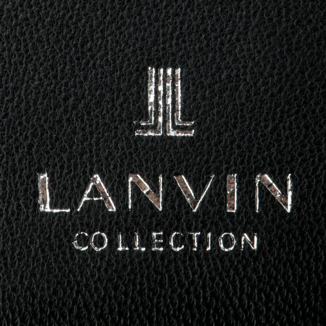 LANVIN COLLECTION SHEEP LEATHER 名刺入れ ブラック