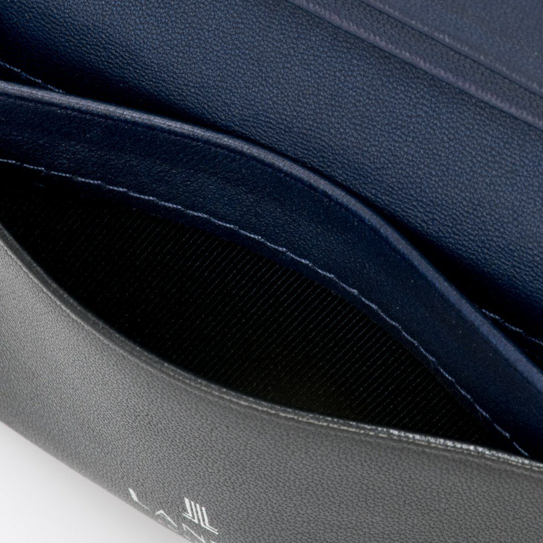 LANVIN COLLECTION SHEEP LEATHER 名刺入れ ブラック