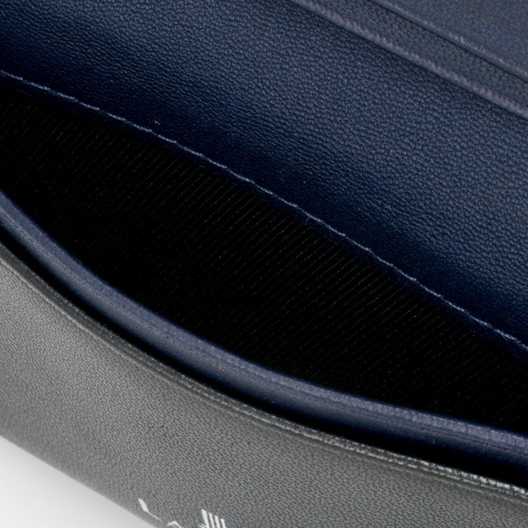 LANVIN COLLECTION SHEEP LEATHER 名刺入れ ブラック