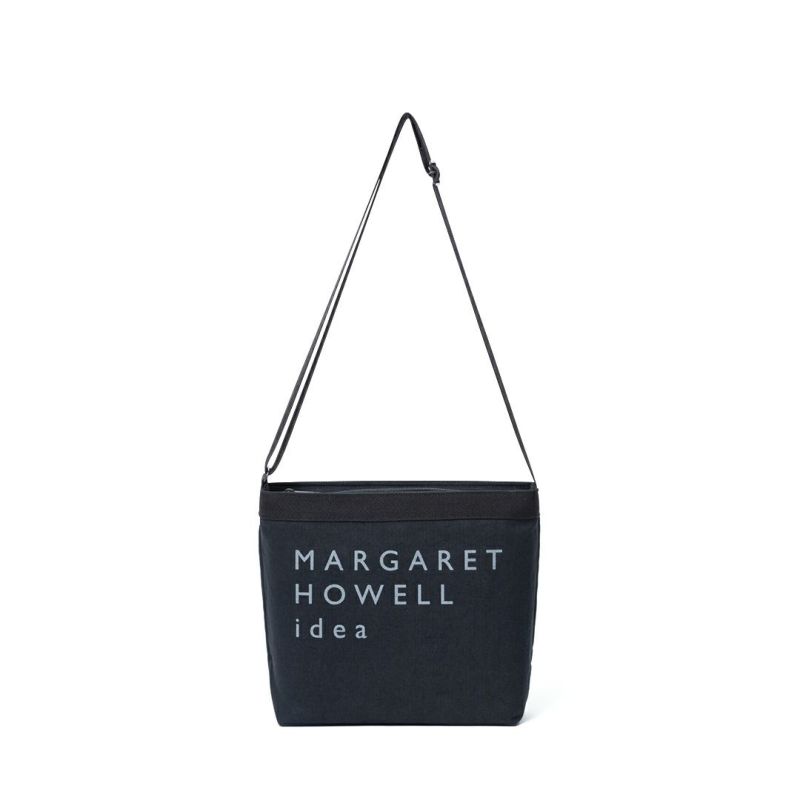 MARGARET HOWELL idea Big logo ショルダー(S) ブラック