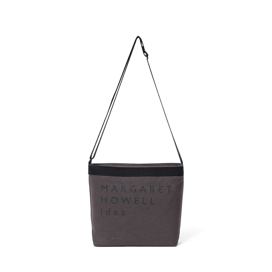 MARGARET HOWELL idea Big logo ショルダー(S) ダークブラウン