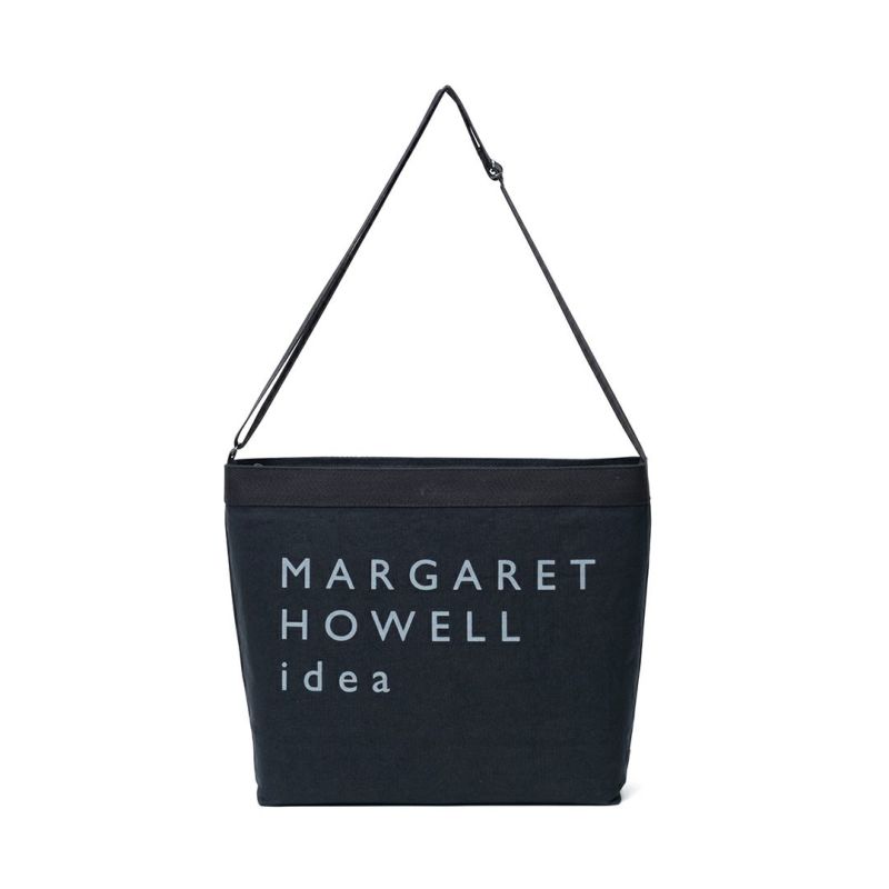 MARGARET HOWELL idea Big logo ショルダー(M) ブラック
