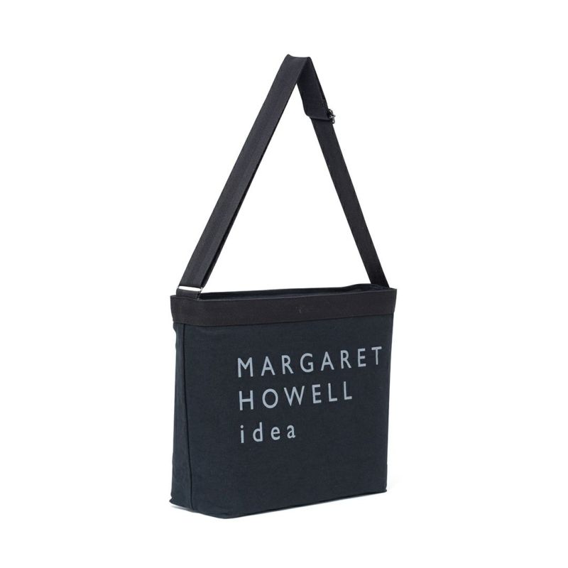 MARGARET HOWELL idea Big logo ショルダー(M) ブラック
