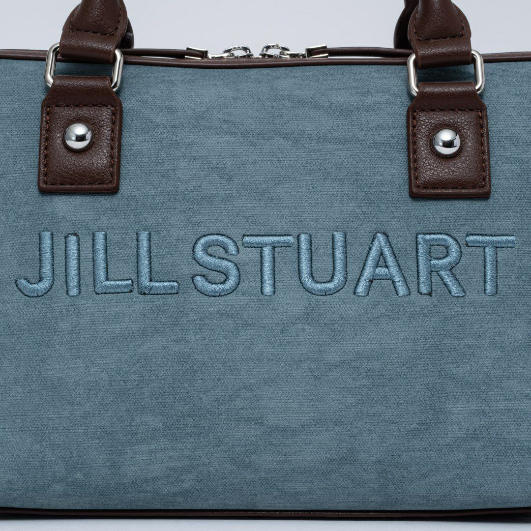 JILL STUARTパネルデニム 2WAYボストン サックス