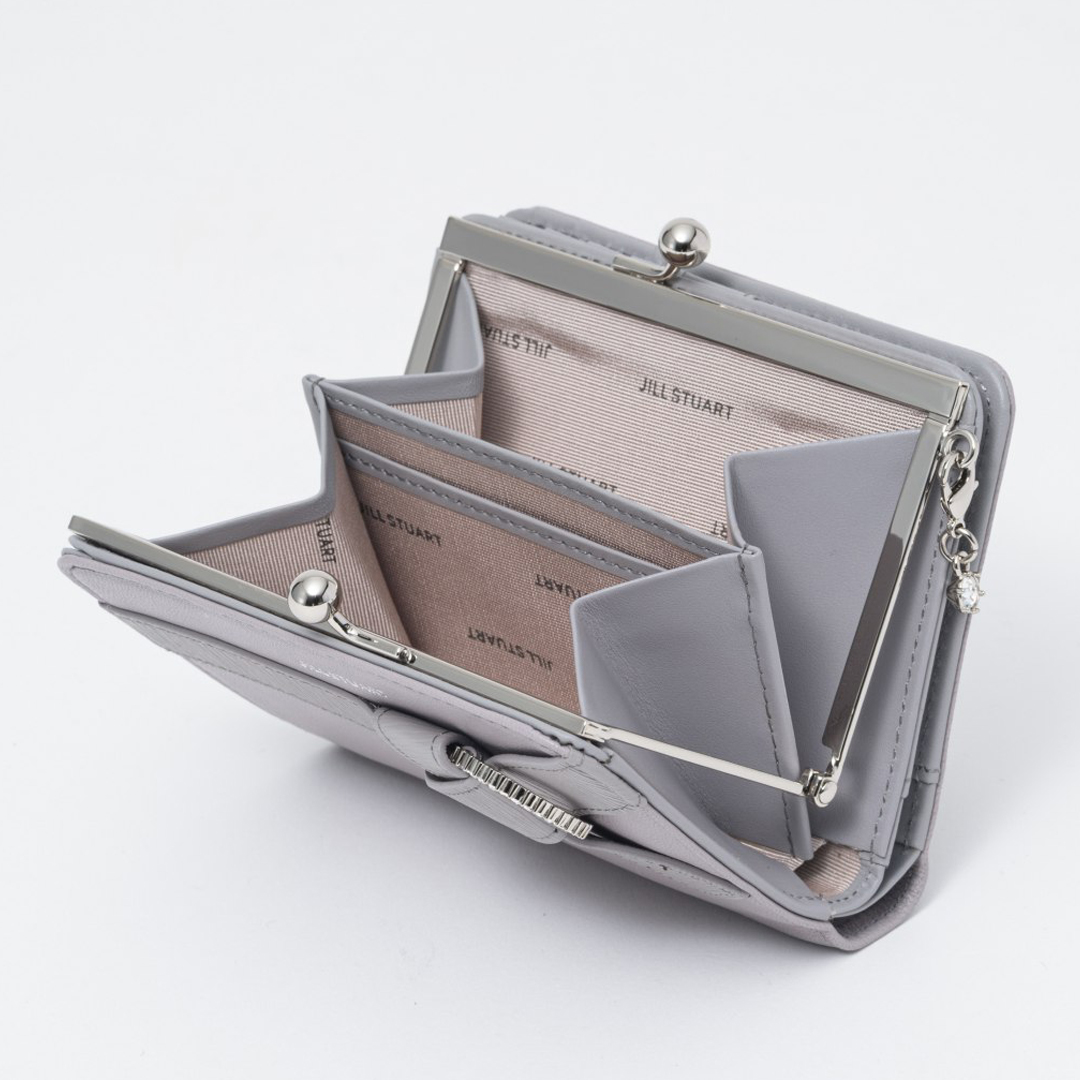 ★新品★JILL STUART 二つ折り財布 グレー JILL STUART(ジル スチュアート） インプルーブ L字ファスナー二つ折り